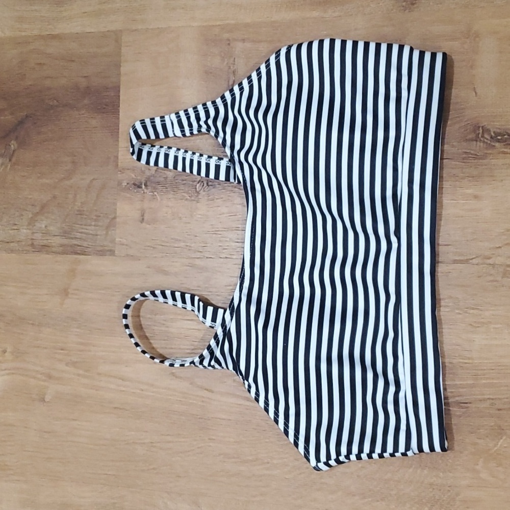 Seafancy Swim Bikini Top Striped Size M